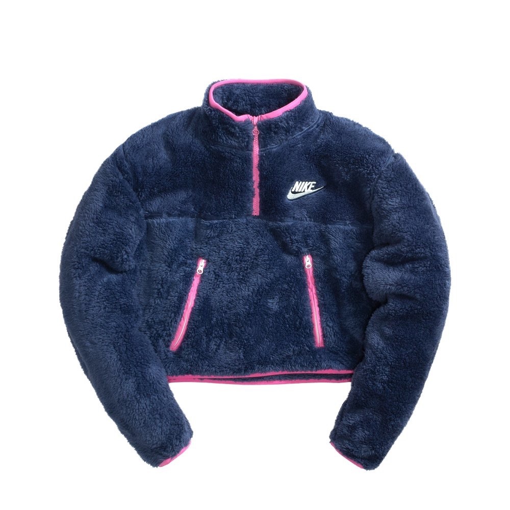 Nike fleece zip up hoodie half zip rate purple